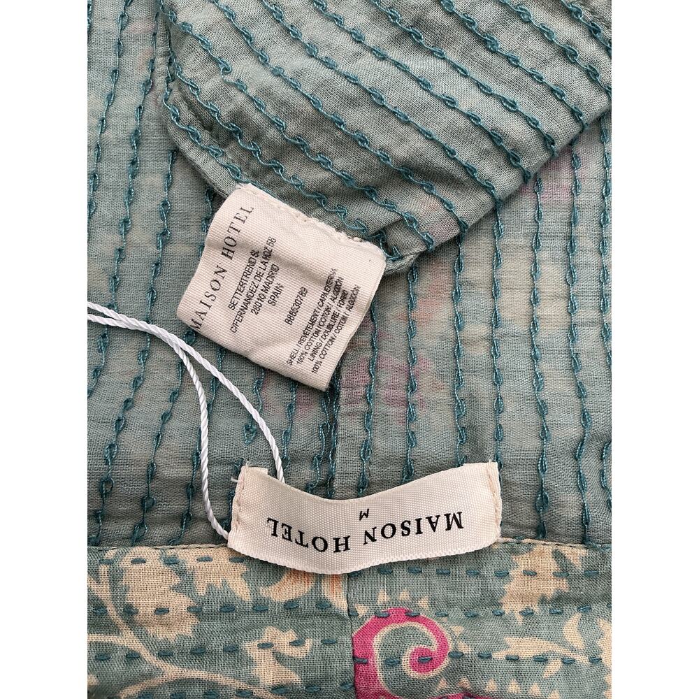 Free People Quilted Multicolor Fragonard Niki Kimono Jacket Size M - Picture 4 of 4